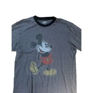 Mickey Mouse Disneyland Grey Black T-shirt Small Walt Disney World Resort Women